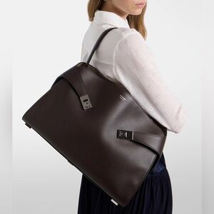 ISO of this Leather Tote Bag - Dark Brown -